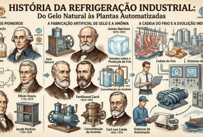 História da Refrigeração Industrial: do gelo natural às plantas automatizadas
