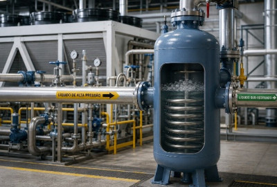 Sub-resfriamento do líquido em sistemas de refrigeração industrial por amônia: como funciona?