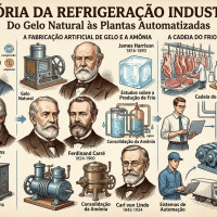 História da Refrigeração Industrial: do gelo natural às plantas automatizadas